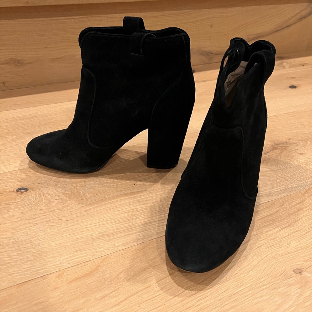 Nine West Suede Black Booties